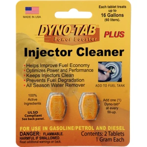 Dyno Tab Benzin & Dizel Yakıt Tasarruf ve Enjektör Temizleyici (2 depoluk) Made in USA
