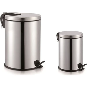 Pedallı 12 Litre + 3 Litre Çöp Kovası Seti