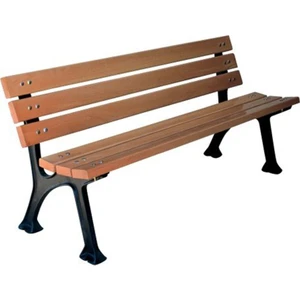 Döküm Ayaklı Ahşap Bank Kahve