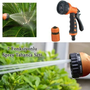 Su Tabancası Seti 7 Fonksiyonlu Soft Sprey