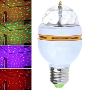 Crystal Magic Bulb 360 Derece Dönen Renkli Dekoratif Lamba