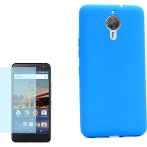 General Mobile Gm5 Plus Kılıf Premier Silikon Yumuşak Arka Kapak +Cam