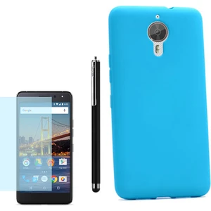 General Mobile Gm5 Plus Kılıf Premier Silikon Yumuşak Arka Kapak +Kalem +Cam