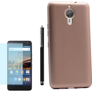 General Mobile Gm5 Plus Kılıf Premier Silikon Yumuşak Arka Kapak +Kalem +Cam