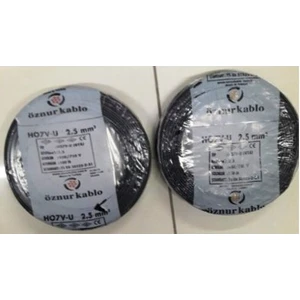 2,5 Mm Nya Kablo Tek Damar Siyah