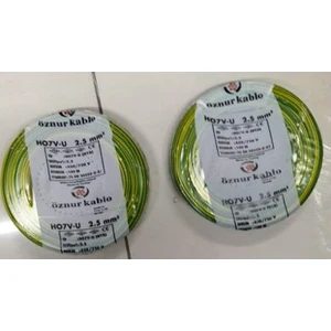 2,5 Mm Nya Kablo Tek Damar Sarıyeşil