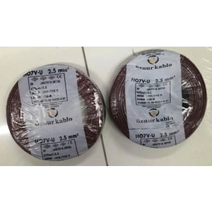 2,5 Mm Nya Kablo Tek Damar Kahverengi