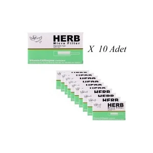 Herb Micro Filter KullanAt Sigara Ağızlığı 10lu Paket