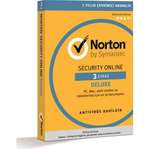 Norton Security Deluxe / 3 Cihaz / 1 Yıl Dijital Lisans