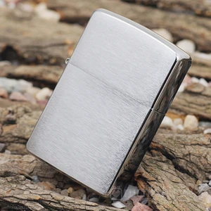 Brushed Chrome Armor Benzinli Çakmak / 162