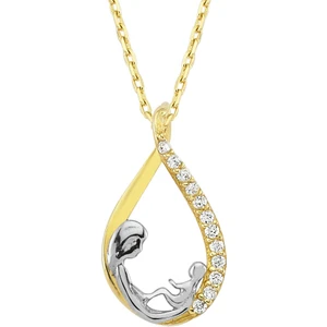 AltınSepeti 14 Ayar Altın Anne Bebek Kolye AS364KL