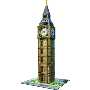 3 Boyutlu 216 Parçalı Plastik Puzzle Big Ben (Gerçek Saat Mekanizmalı)-125869