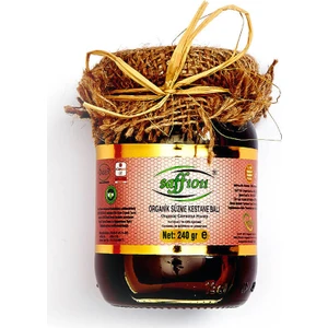 Saff 1011 Organik Süzme Kestane Balı 240 Gr.
