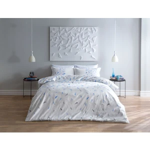 Saten Nevresim Takımı Çift Kişilik Glow İn The Cristal Mavi