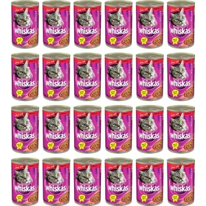 Biftekli Yetişkin Kedi Konservesi  400 GR 24 Adet