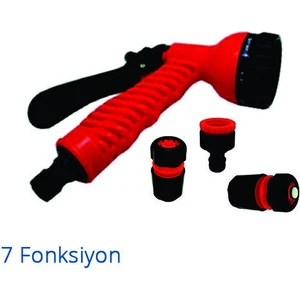 7 Fonksiyonlu 4 Parçalı Sulama Tabancası Seti