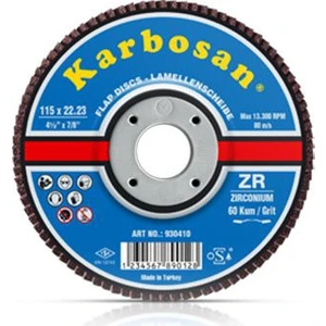 Zr Konik Flap Disk 115X22.23 60 Kum (10'Lu)