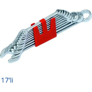 Kombine Anahtar Takımı Kısa Boy 17'Li