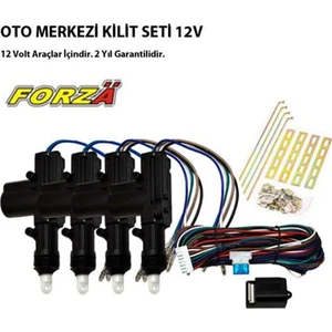Oto Merkezi Kilit Seti 12 Volt 4 Kapı İçin