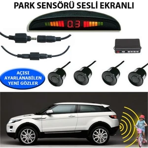 Park Sensörü Ekranlı Ses İkazlı Siyah Sensör