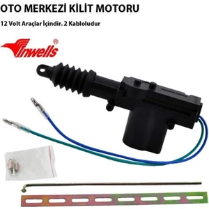 İnwells Merkezi Kilit Motoru Tek Motor 2 Kablo 12 Volt ( Arka - Bagaj )