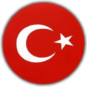 Türk Bayrağı Sticker Yuvarlak ( 4,5Cm Çap )