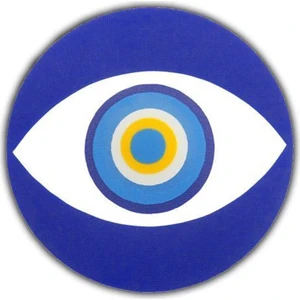 Ozy Nazar Göz Araba Oto Sticker (5,5Cm Çap)