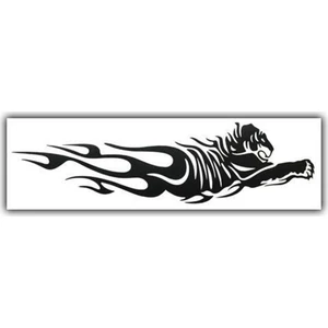 Ozy Kaplan Alev Araba Oto Sticker 1 Takım 2 Adet ( 6,5Cm * 26Cm )