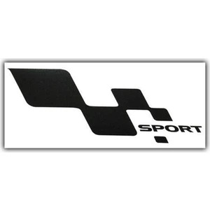 Ozy Sport Damalı Yazı Araba Oto Sticker Büyük ( 1 Takım / Sağ-Sol) ( 14Cm * 27Cm )