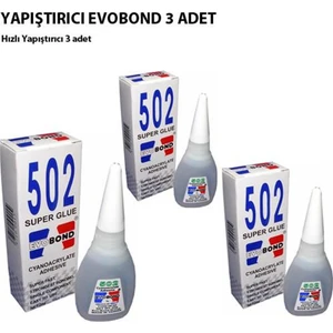 Hızlı Yapıştırıcı Evobond 502 3 Lü