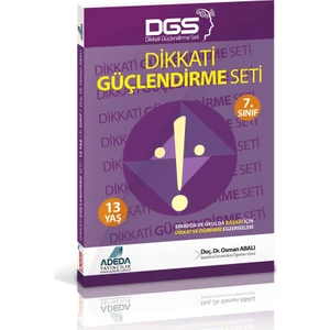 Adeda Yayıncılık Dikkati Güçlendirme Seti ~ 7. Sınıf - 13 Yaş - Osman Abalı