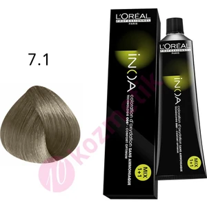 L'Oréal Professionnel İnoa Amonyaksız Saç Boyası No: 7.1 60Ml.