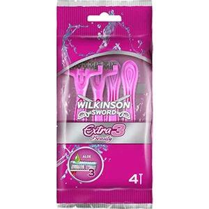 Wilkinson Sword Extra 3 Beauty - Oynar Başlıklı Kullan At Tıraş Bıçağı 4'lü Paket