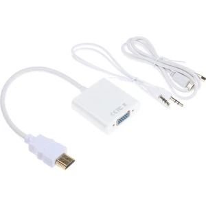 4305 Hdmi To Vga Power Güç Ses Destekli Çevirici Dönüşütürücü Adaptör