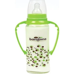 Kulplu Cam Biberon-Yeşil 125Ml