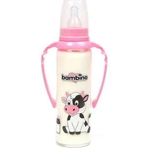 Kulplu Cam Biberon-Pembe 225Ml
