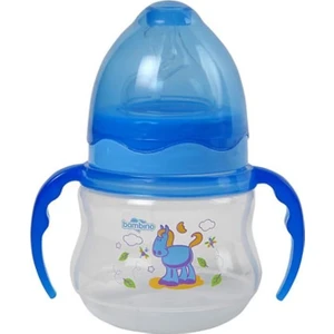 Pp Geniş Ağızlı Kulplu Biberon-Mavi 150Ml