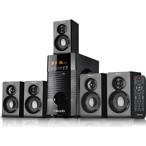 MD-856 5+1 Usb+SD+FM Destekli Multimedia Bluetooth Speaker