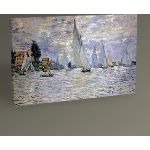 Tablo 360 Claude Monet The Boats Regatta at Argenteuil 90X60