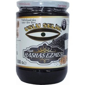 Uslu Selim Haşhaş Ezmesi Siyah 800 Gr.Cam Kavanoz Uşak Yöresi