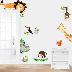 Sevimli Orman Hayvanları Duvar Stickerı Sticker Seti