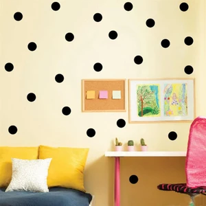 Puantiyeli Duvar Stickerı Dekorasyon Sticker Puan Çocuk Odası Figürü Polka Dots Siyah