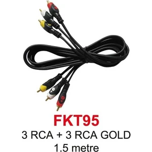 3Rca 3Rca Gold Görüntü Ve Ses Kablosu 1,5 Metre