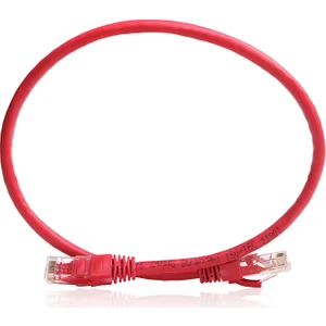 0.50M Cat6 CU AWG24/7 UTP Kırmızı Network Kablo (DK-CB-NT6U50R)