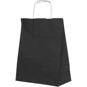Kraft Çanta Siyah Büyük Boy 31x41cm 25li