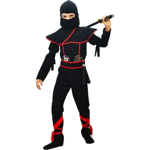 Hkostüm Gizli Ninja Çocuk Kostümü Siyah Lüks 11 - 12 Yaş