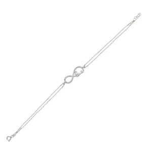 Gümüş  Sonsuzluk Aşk Bileklik