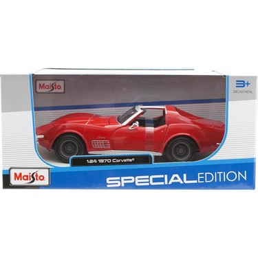 Maisto Chevrolet Corvette 1970 1:24 Model Araba S/E Kırmızı Fiyatı