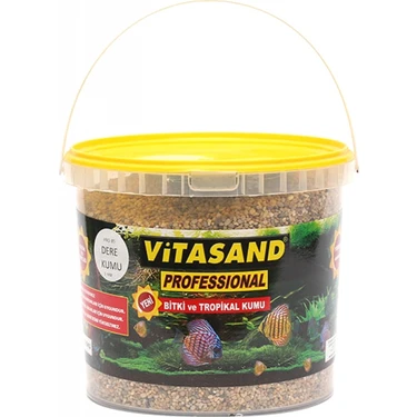Vitasand Pro-84 Yıkanmış Akvaryum ve Bitki Dere Kumu