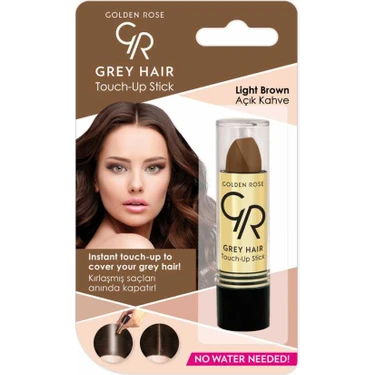 Golden Rose Grey Hair Touch-Up Stick No:06 Light Brown - Saç Beyazlarını Kapatan Stick -